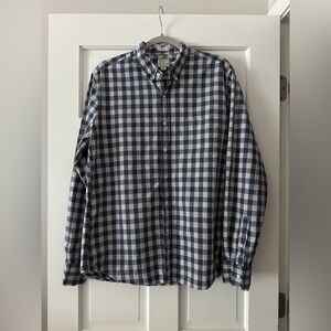 J. Crew Slim Fit Secret Wash Organic Cotton Poplin Long Sleeve Button Down Shirt